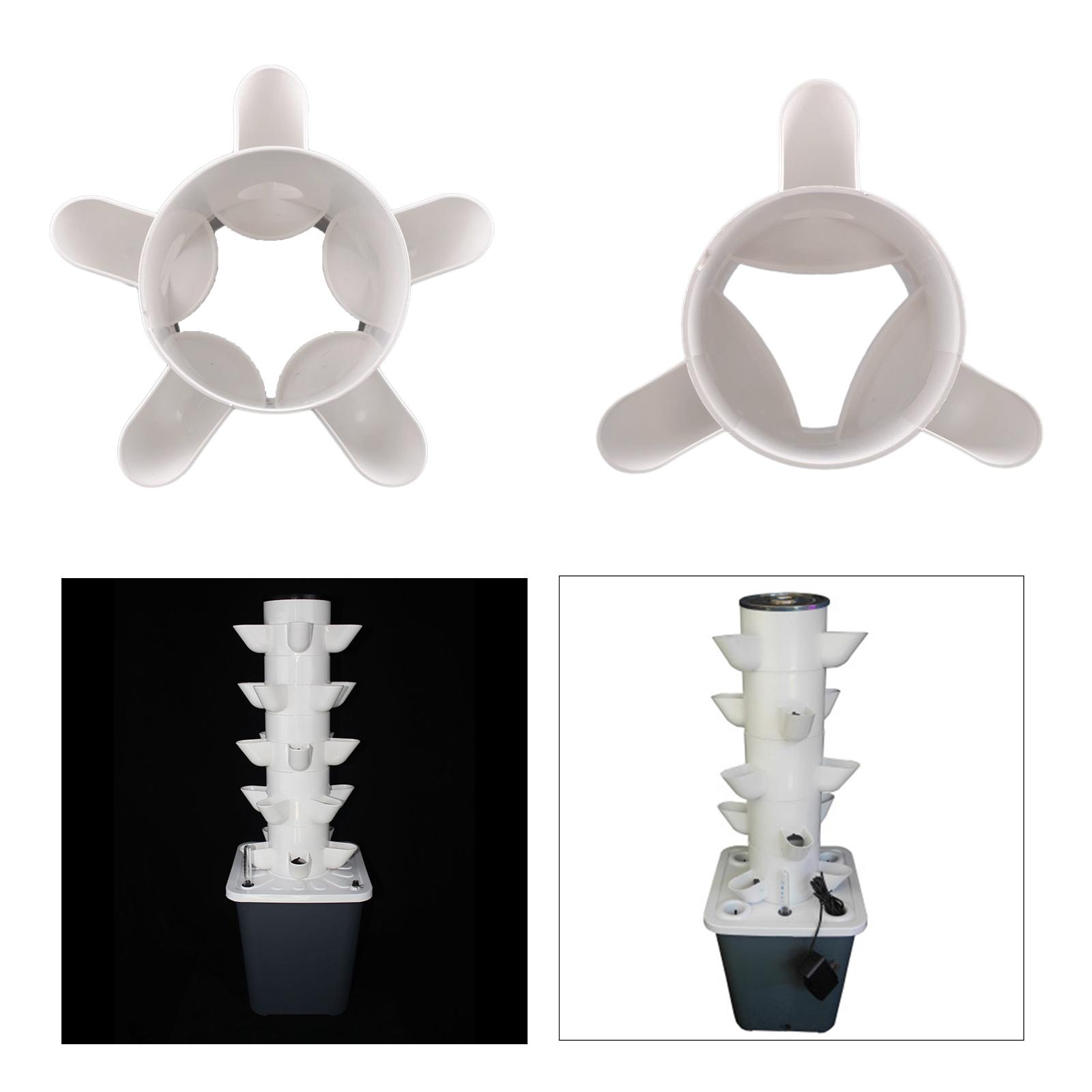 Hydroponic Tower Planter - 3/5 Lubang Cangkir Kolonisasi PP Dapat