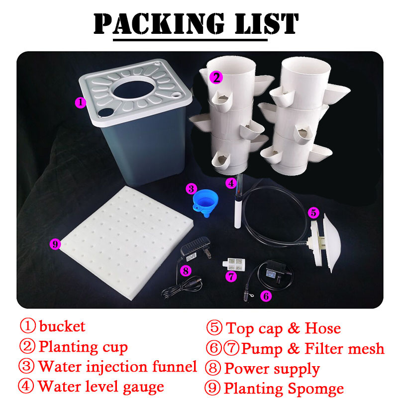 Sistem Hidroponik DIY Rumahan, - Hydroponic Tower Planter ulasan dan harga